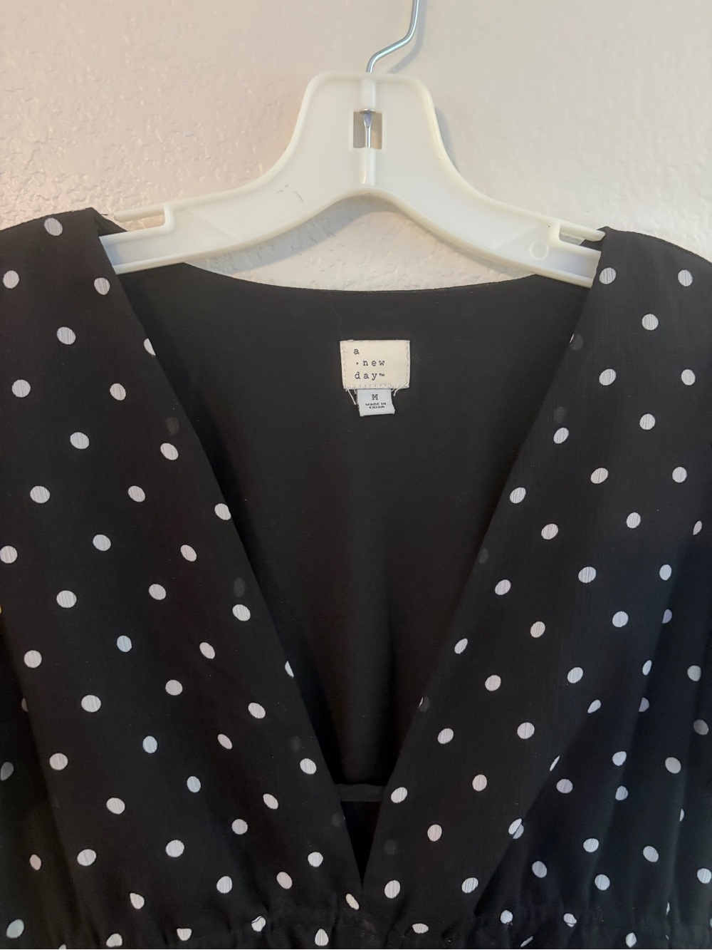a new day Black Polka Dot V-Neck Maxi Dress - Picture 5 of 9